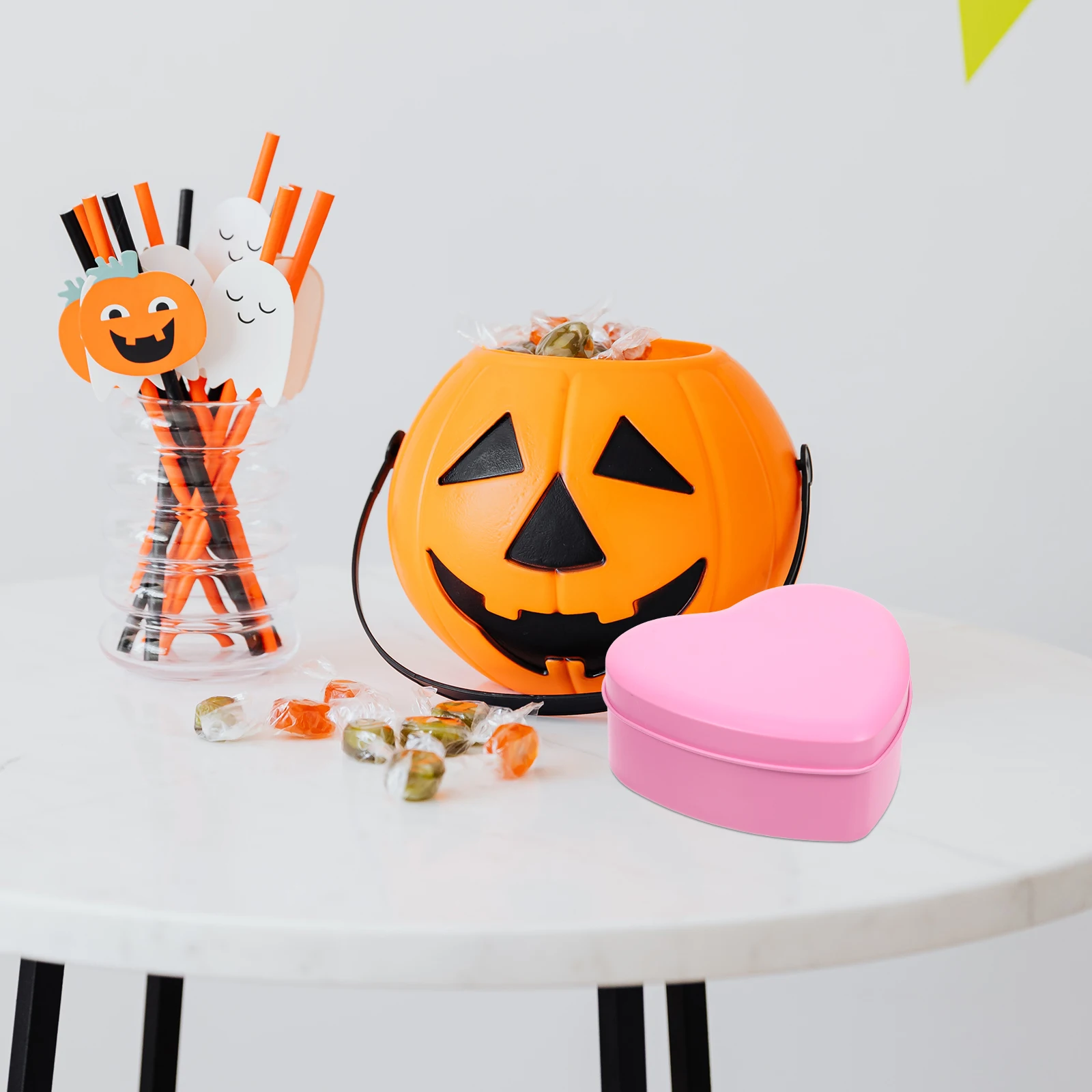 

4 Pcs Candy Gift Box Containers for Boxes Candies Heart-shaped Treat Tinplate Party Travel Case