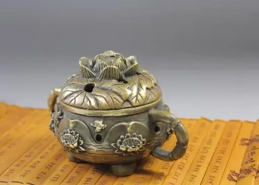 DYZ 209 +++ بخور نحاسي نقي Xiang Tan فرن متوسط اللوحة لبخور عتيق #4