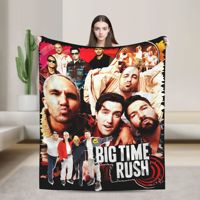 Big Time Rush Band In Real Life Worldwide Tour Blanket Multi-size Super Soft and Warm Throw Blankets for Sofa Couch and Bed