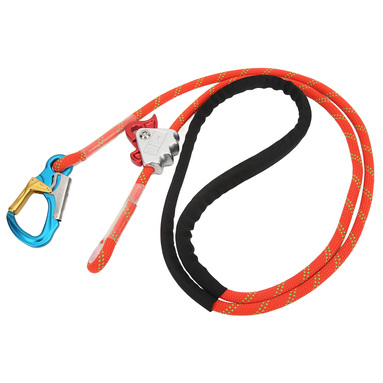 Automatic Lock Climbing Safety Lanyard Adjustable Positioning Fall Protection Rope Manual Fall Arrester Safety Rope