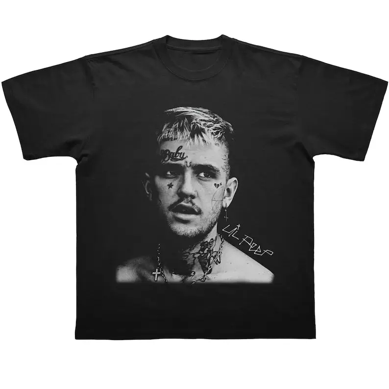 Lil Peep  Hip Hop T Shirt, Rappers  Cry Baby , Lil Peep Merch, Lil Peep  Fan Gift