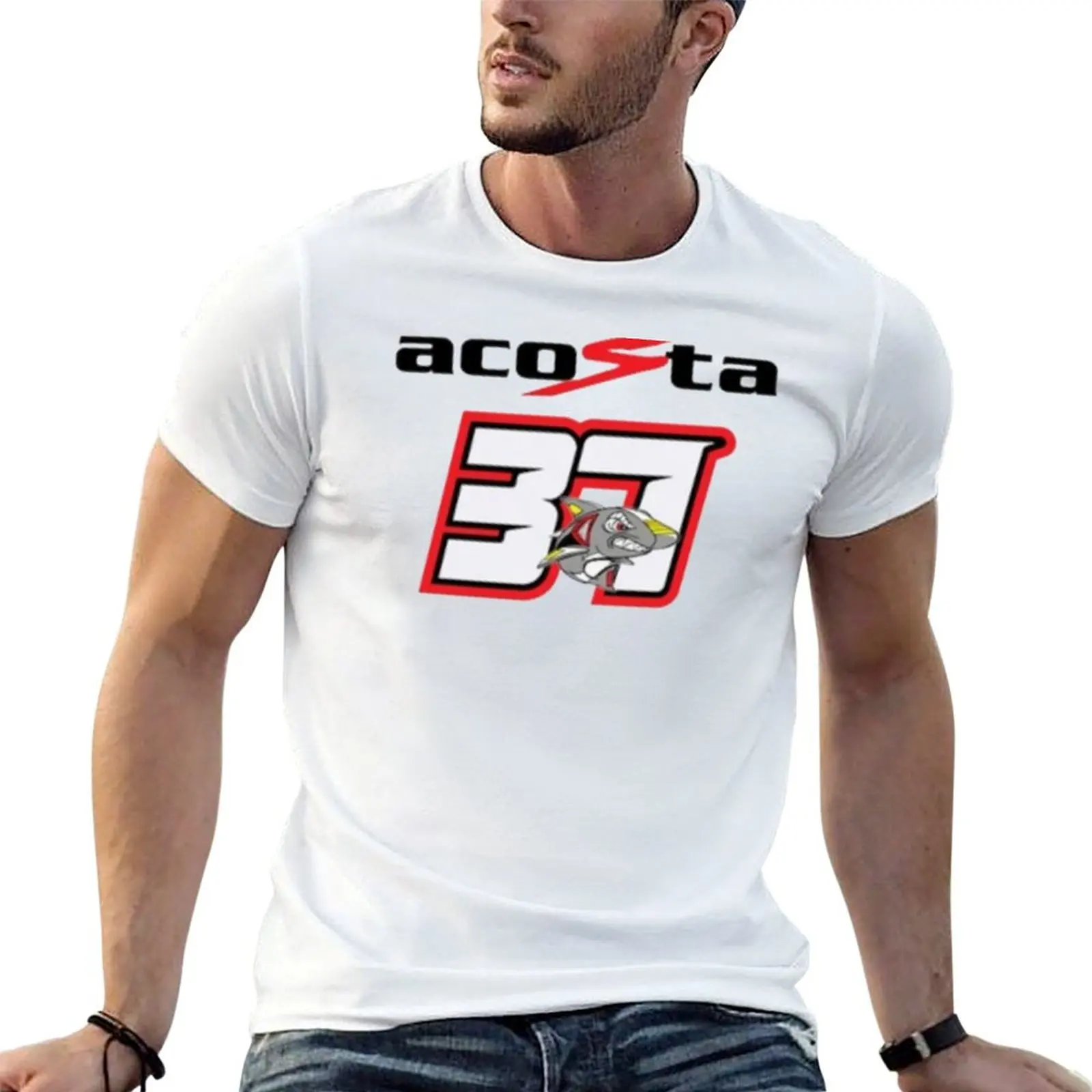 

Pedro Acosta Number 37 T-Shirt t shirt for man 100 percent cotton t shirts for man pack white T-Shirt