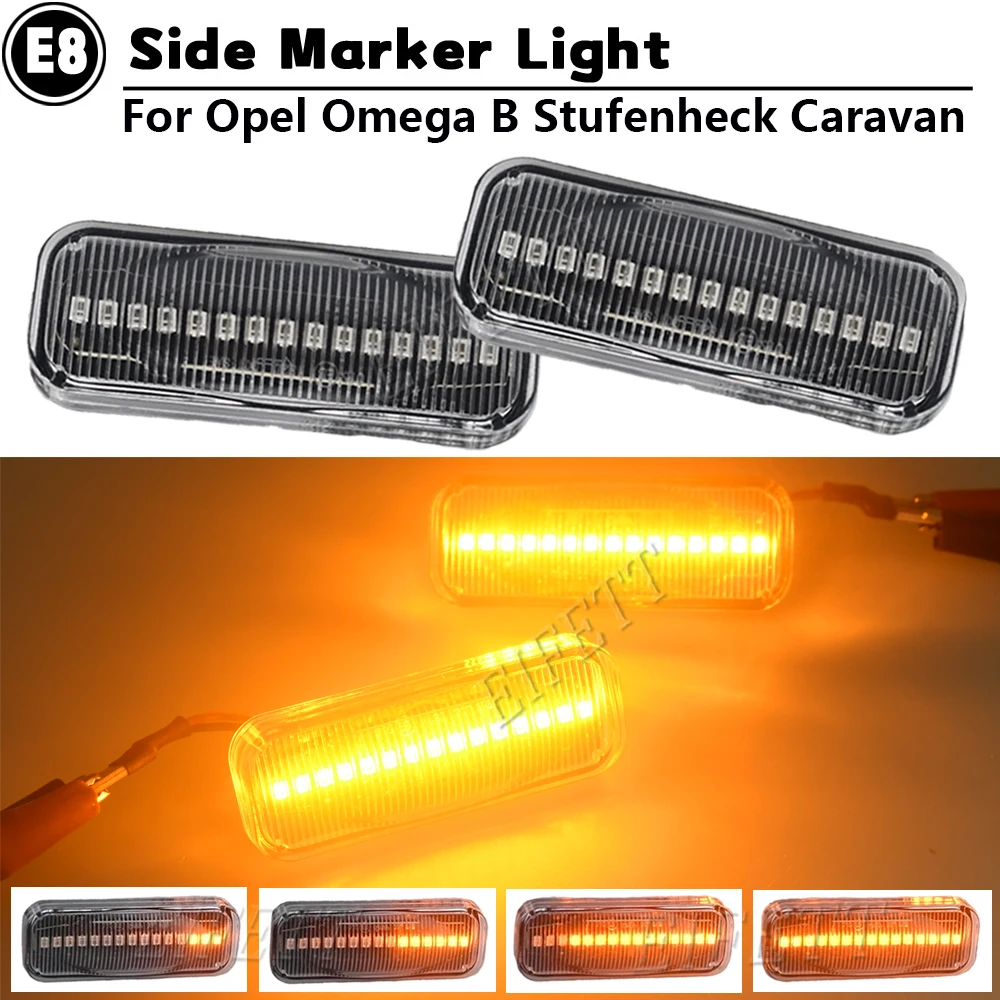 Flowing Side Marker Light For Opel Omega B Stufenheck Caravan 1994-2003 Dynamic LED Turn Repeater Signal Blinker Indicator Lamp