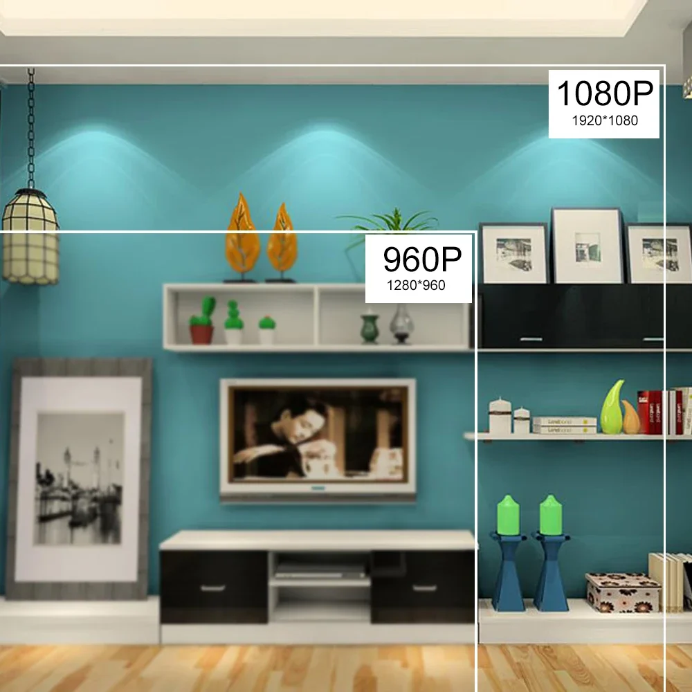 Gadinan WIFI 1080P 2MP Weatherproof IP Camera 2.8mm Wide-angle lens Motion Detection Wireless HD Network Surveillance Recording