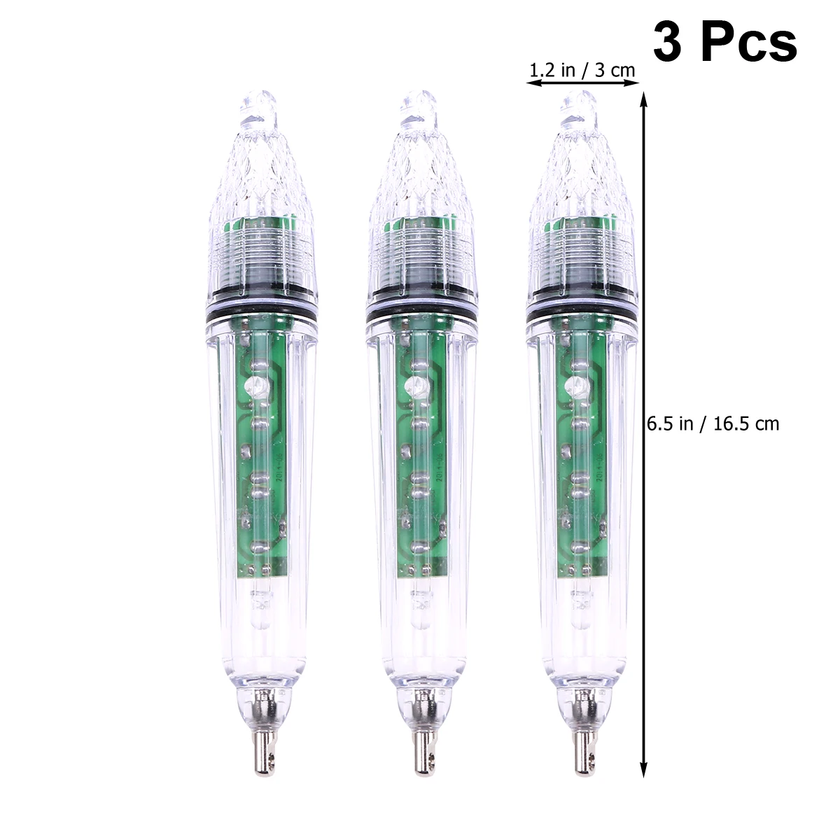 3 ชิ้นตกปลา Attractor Light Universal Lure โคมไฟน้ําลึกน้ําจืดกันน้ํา Night Light ปลา