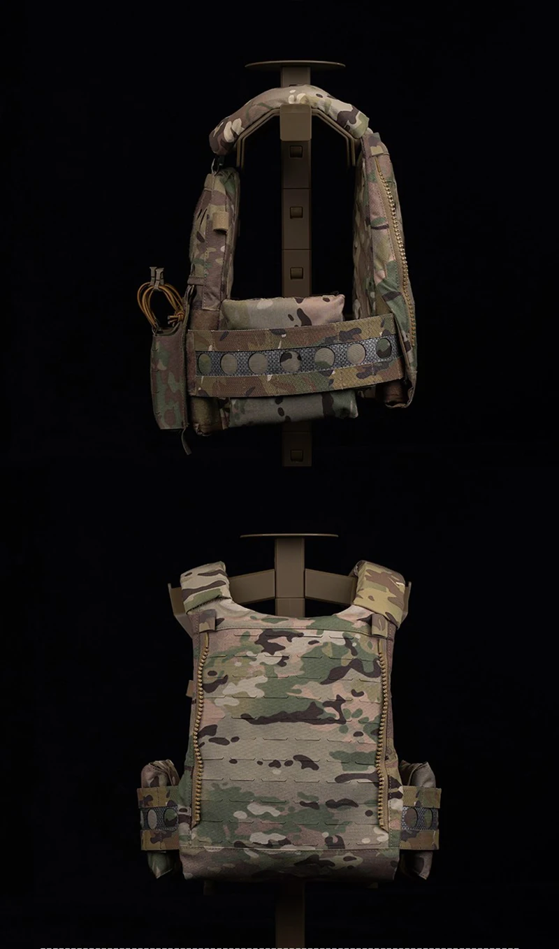 Ferro Style FCPC V5 Plattenträger Taktische Weste Jagd Körperschutz MOLLE Airsoft Training Triple Magazine Pouch Kampfausrüstung – Detail 3