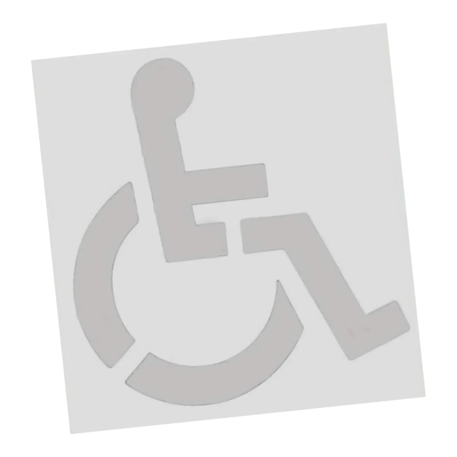 Handicap Stencil Flexible 1mm Thickness Pavement Painting Marker Silicone Garage Symbol Template Reusable Parking Lot Stencil