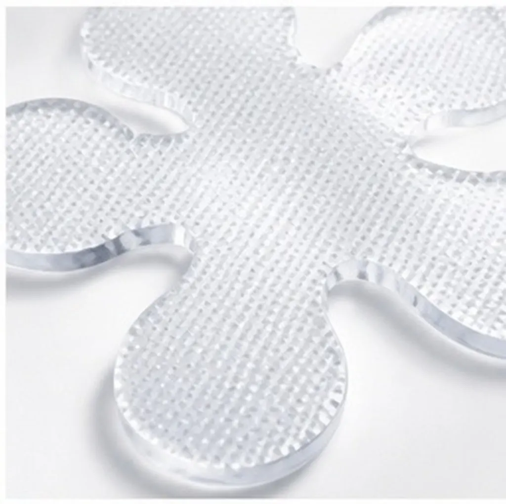 8Pcs Snowflake Shape Non-Slip Bath Mats Anti-Slip Shower Stickers Safety Treads for Kitchen Bathroom Balcony Floors