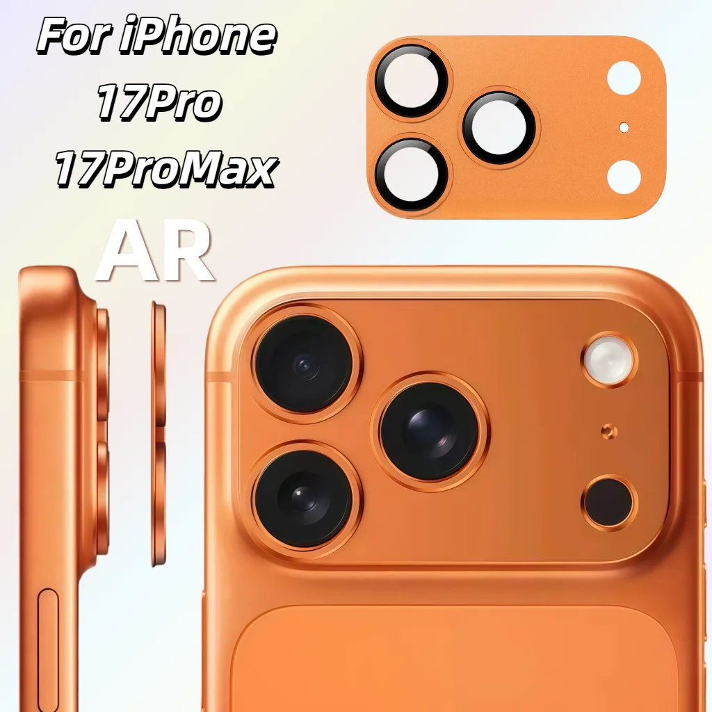 

Защитная пленка для камеры iPhone 17 Pro Max: металлическая, из алюминиевого сплава, с закаленным стеклом, аксессуар для экрана