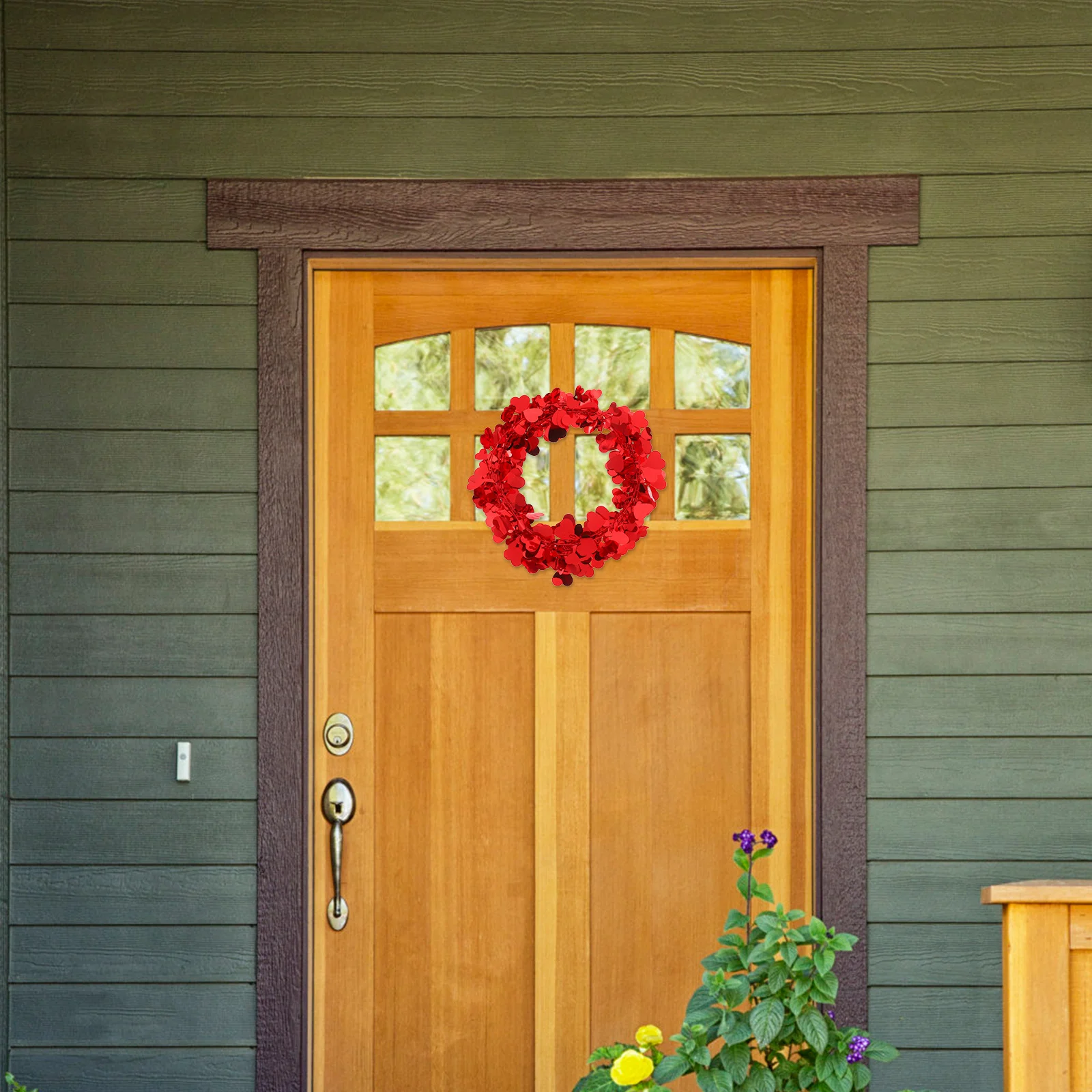 

Valentines Heart Garland Romantic Wreath Valentines Day Wedding Anniversary Party Decoration Love Heart Ornament Wall Hang