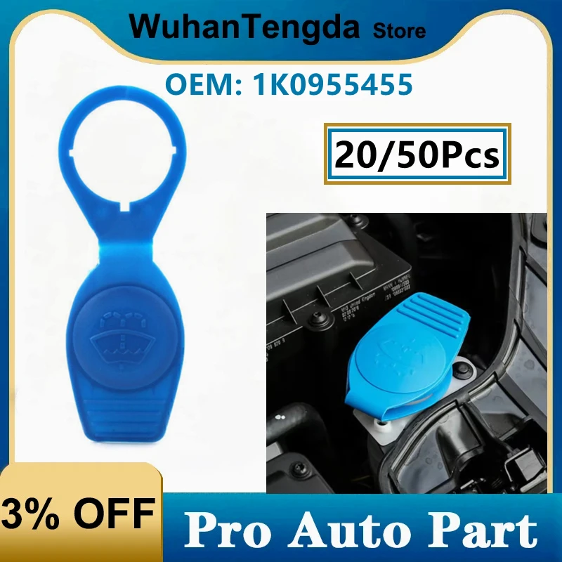 

20/50Pcs 1K0955455 for VW Golf Jetta Passat Tiguan CC Audi A4 A6 Q5 Q7 Windshield Washer Fluid Bottle Reservoir Cover Cap