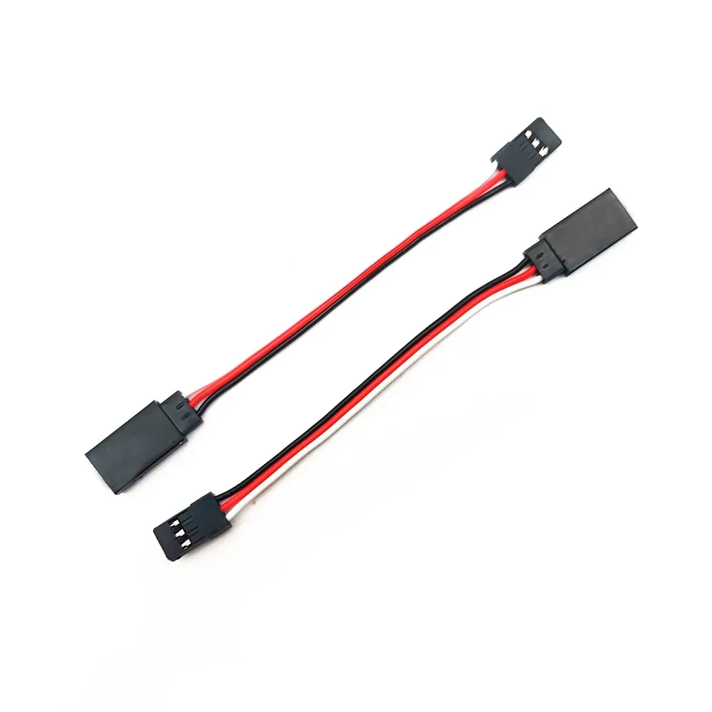 JR Plug Servo Extension Cables Male to Female - 5/10/20pcs 150mm/300mm/500mm 22AWG Copper Wire for RC Aircraft Helicopter Drone