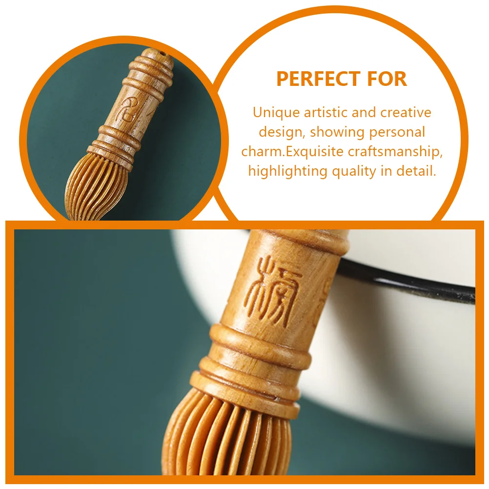

Sandalwood Wood Craft Good Luck Keychain Pendant Brush Pen Charm Decor Auspicious Wooden Hanging Gift Student Blessing Pendant