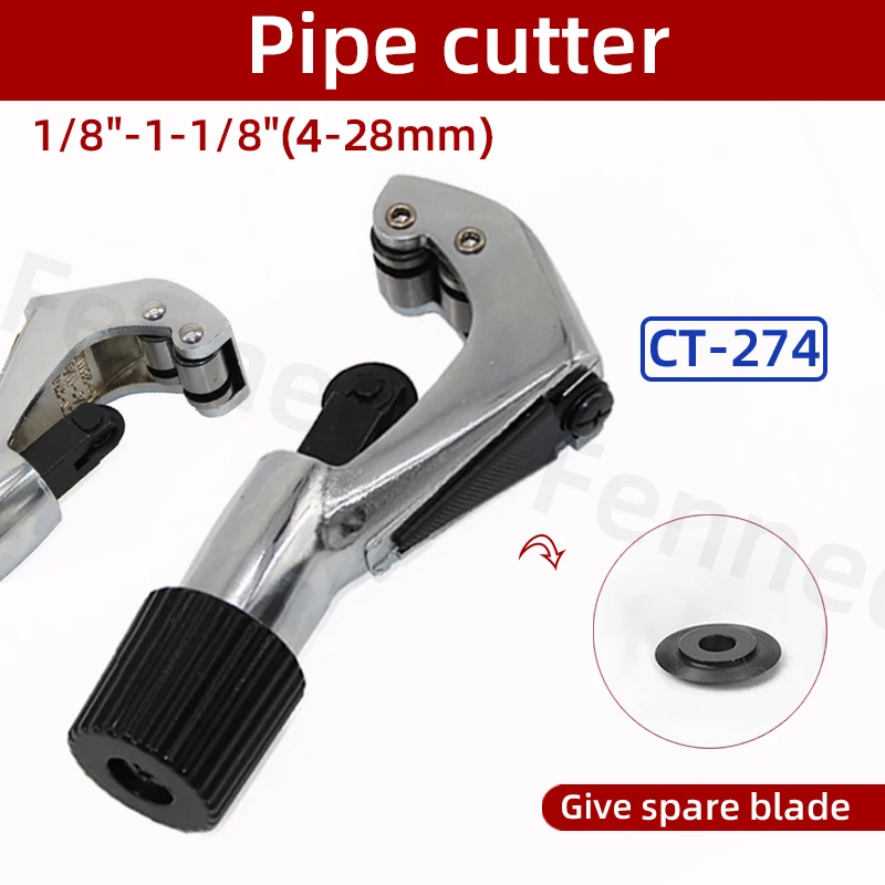 

Pipe Cutter Roller Bearing Pipe Tube Shear Cutter for 4-28mm CT-274 Copper/aluminum/iron/stainless Steel Pipe Cutter Tool