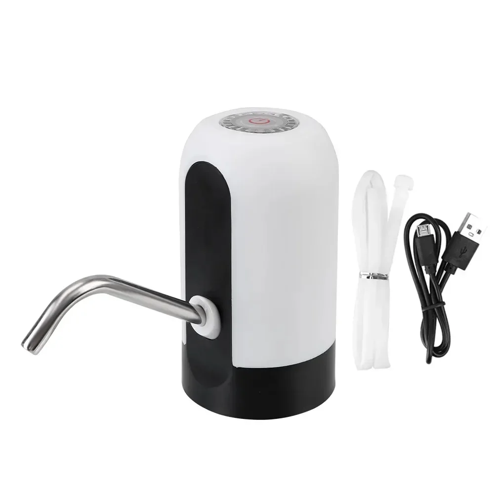 USB Charging Mini Water Dispenser With Extension Hose Water Pump Portable Bottle Electric Carboy Drinkware Pumps Kitchen Dining