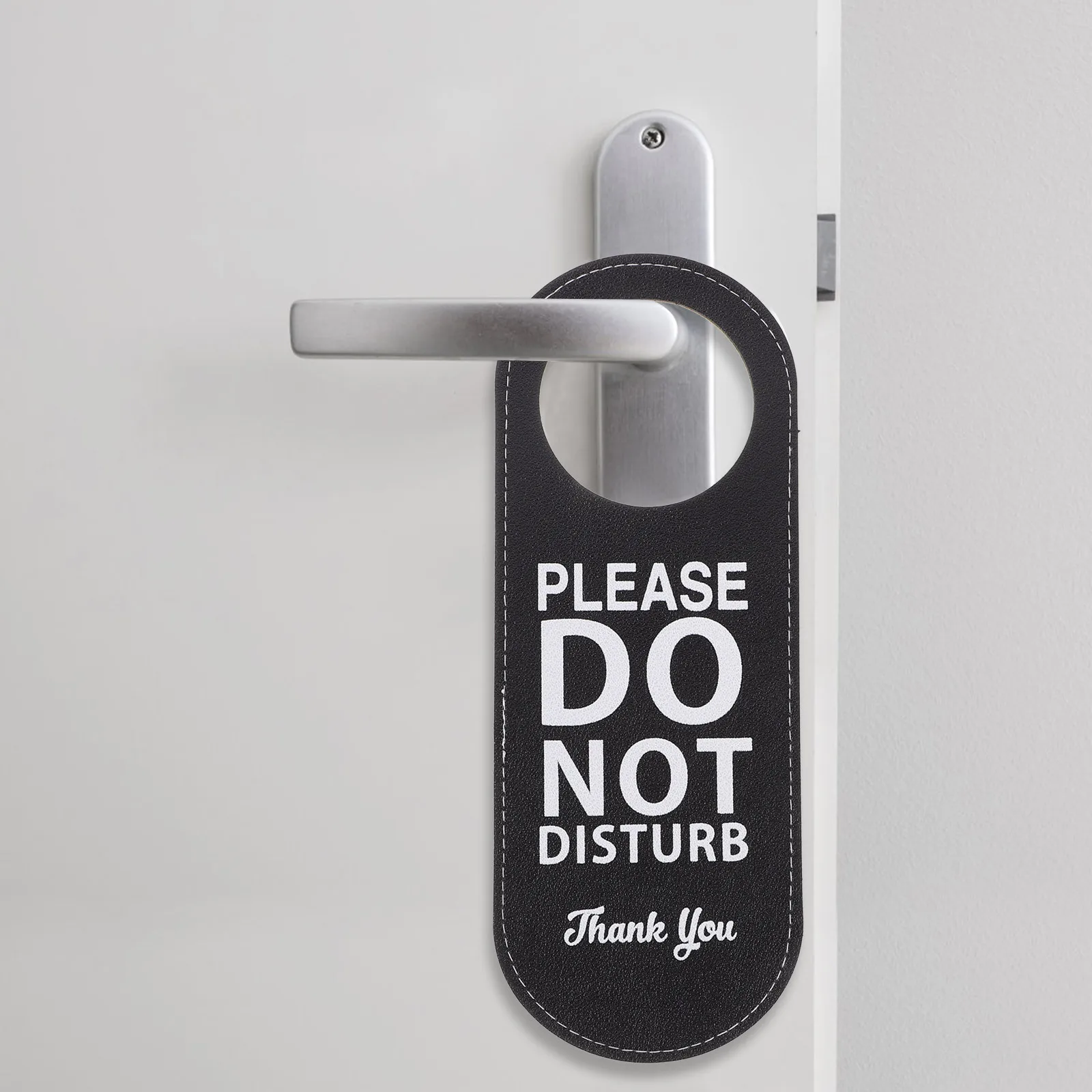 

Door Hanger Sign Premium Pu Double-Sided Not Disturb Indicator For Hotel Office Bedroom Bathroom Conference Room Privacy