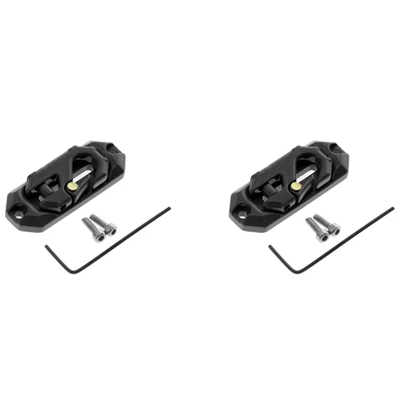 Best-2X Winch Control Mount Plate Metal Winch Hook Recovery Tool Suitable For RC Crawler Car Axail SCX10 TRX4,Black