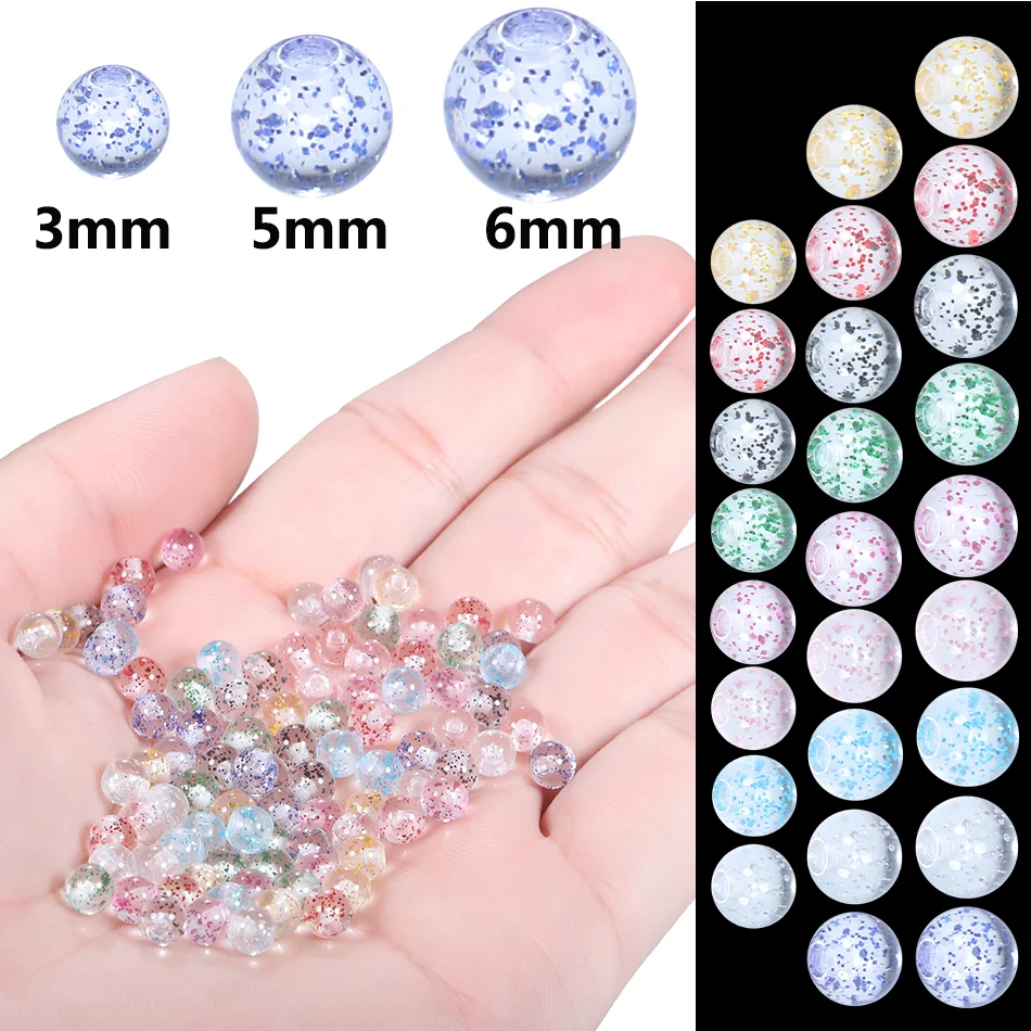 90pcs Acrylic Replacement Ball Colorful Tongue Barbell Lip Ring Ear Belly Eyebrow Ball Piercing Body Jewelry 3mm 5mm 6mm