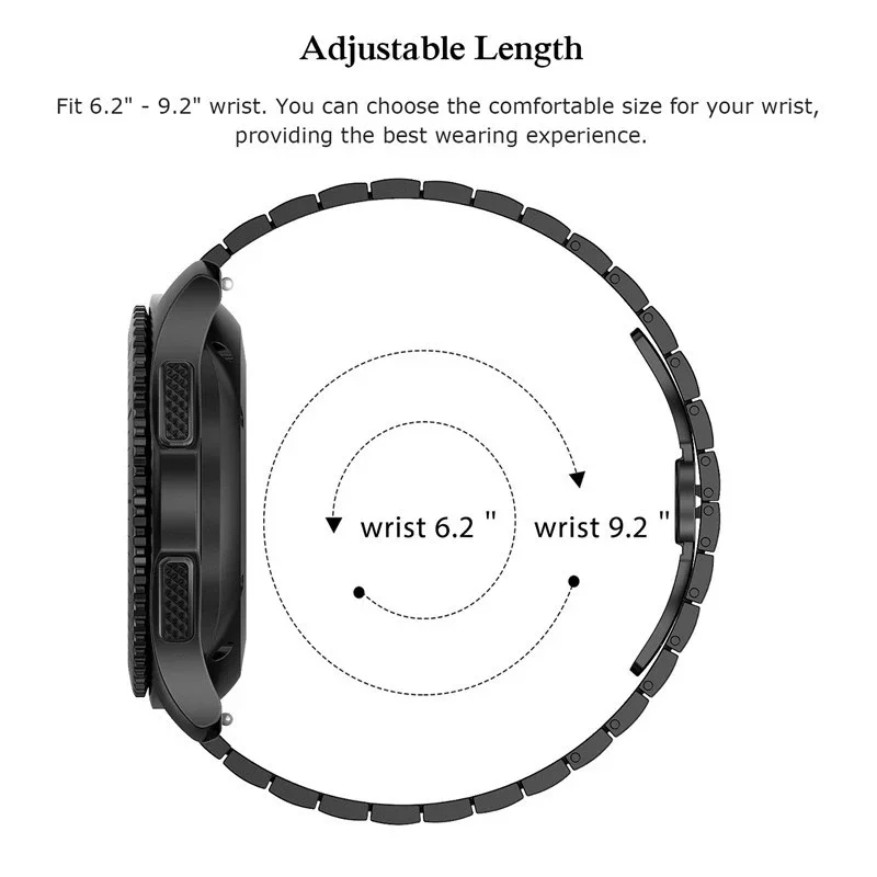 Correas de acero inoxidable para HAYLOU Solar NEO, pulsera de Metal para Haylou Watch RS5