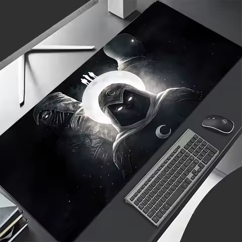 New Mouse Pad Larger XXL 900x400 Speed Mini Computer Marvel Moon Knight Keyboard Pads Desk Mat Gaming Accessories Home Mousepad