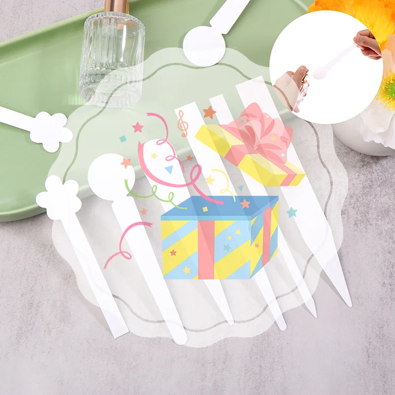 100 قطعة/الوحدة رأس مستدير اختبار الروائح العطر الزيوت الأساسية اختبار تستر شرائط الورق شكل زهرة