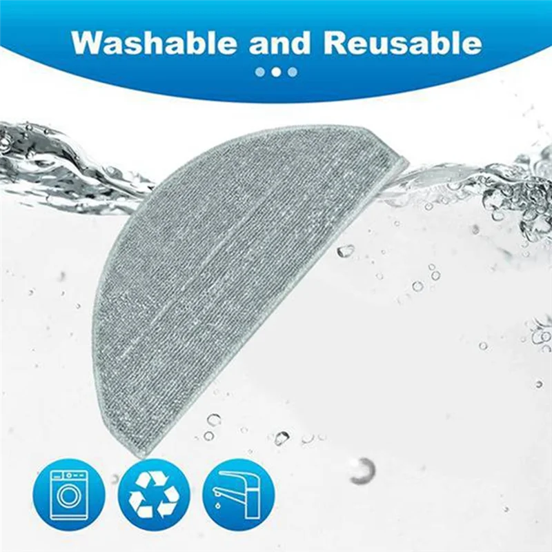 

-A90P Mop Cloth Pads Set For Xiaomi S20 E12 E10 B112 Vacuum Cleaner Spare Parts Mop Cloth Replacement Parts