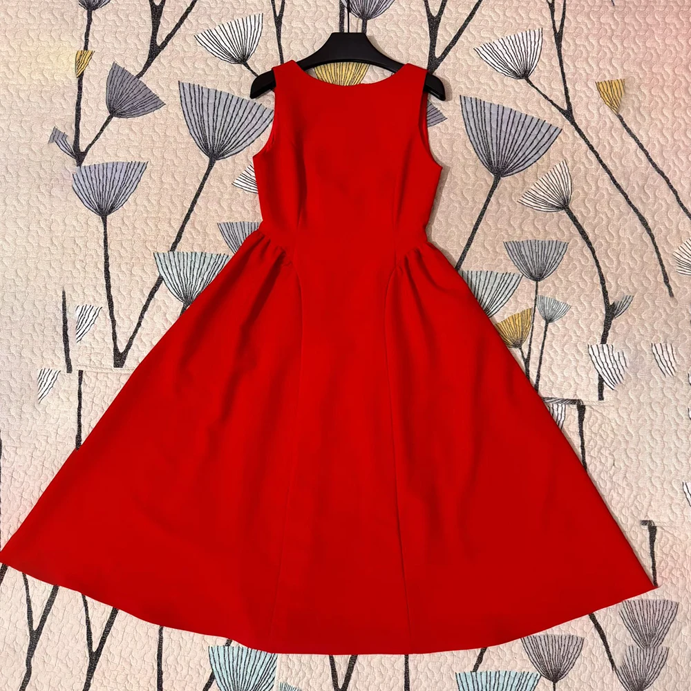 فساتين طويلة متينة بمزاجية من TWOTWINSTYLE للنساء برقبة دائرية بدون أكمام وخصر عالٍ فستان أنيق للسيدات موضة جديدة KDR550264 #3