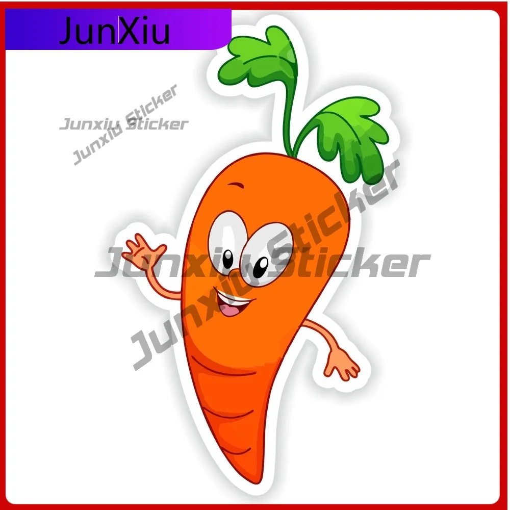 

Smiling Carrot Cute Motorcycle Waterproof Decal Decoration Waterproof Vinyl 500 Stickers X Trendy Funny Motorcycle Accessory