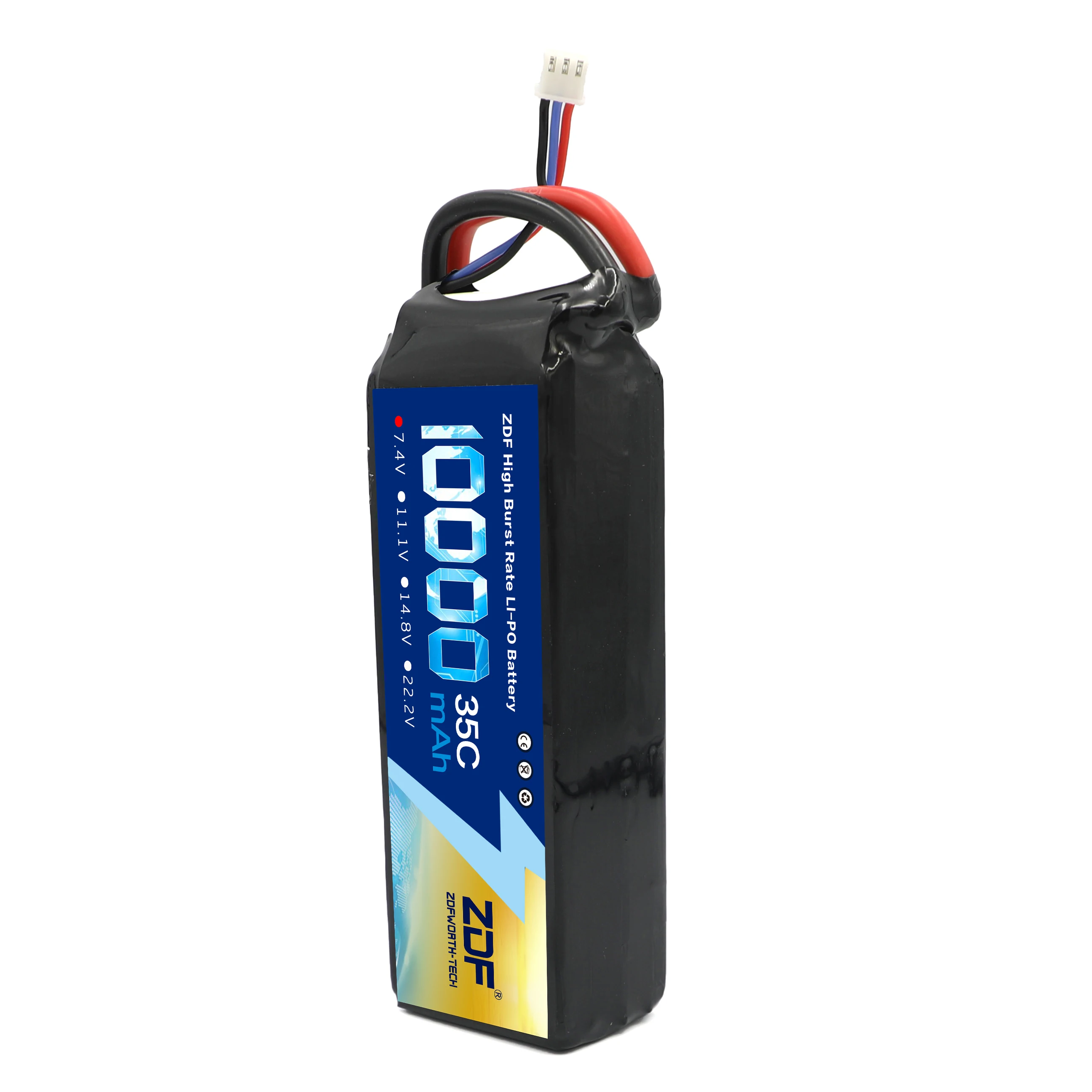 ZDF bateria Lipo 2S 3S 7.4V / 11.1V / 14.8V 10000mah 35C 70C XT90 / XT60/ T wtyczka dla RC Drone samolot samochód ciężarówka części łodzi