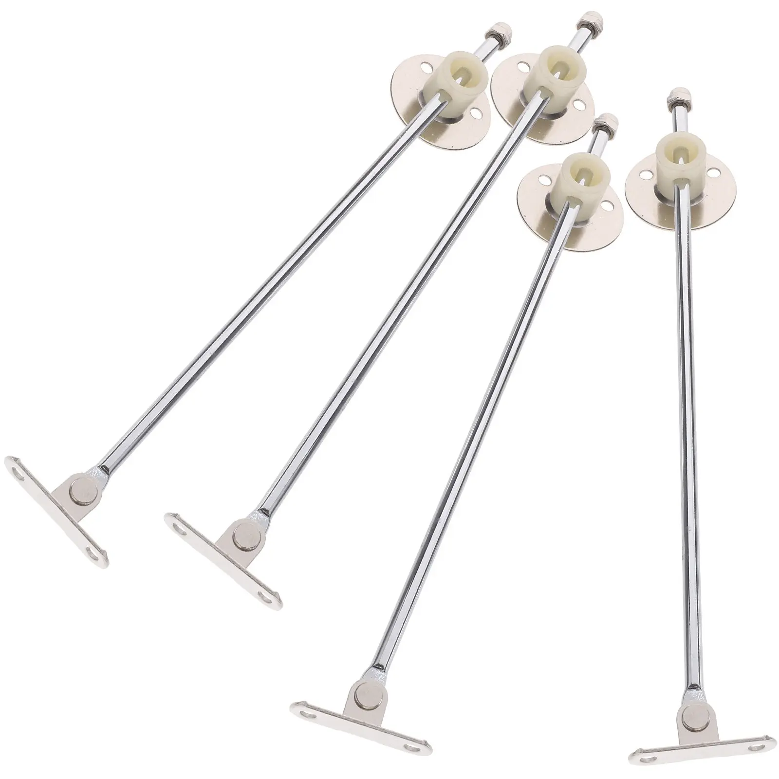 

4Pcs Solid Iron Drop Leaf Support Hinge with Full Buffer Design for Cabinets Bookshelves Windowsills Platforms Lid Stay Damper