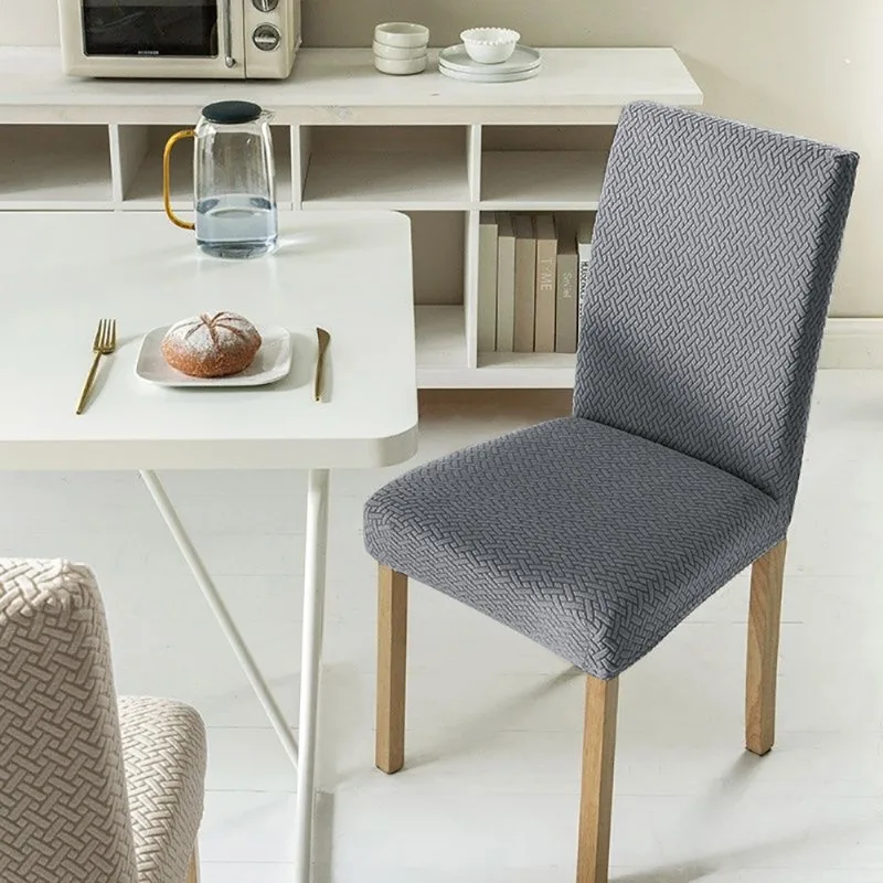 1pc Elastic Cover for Chair Universal Size Twill Solid Color Chair Cover House Seat Dining Room Chairs Case Home Decor