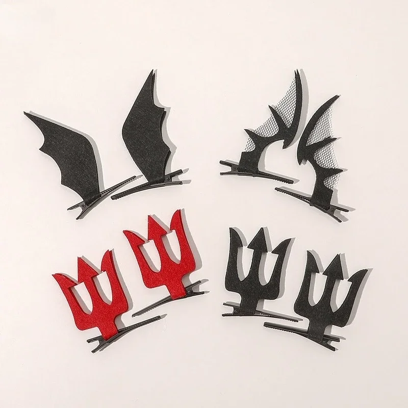 20pcs Demon Bat Wing  Headband Headwear Pumpkin Skeleton Hairpin Role Play  Decoration Adult Children  Birthday Wedding Cosplay