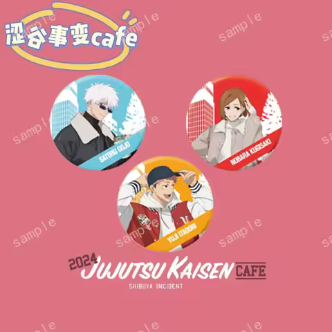 New Jujutsu Kaisen Badge Satoru Gojo Itadori Yuji Anime Peripherals Cute Originality Schoolbag Collection Hanging Decorations