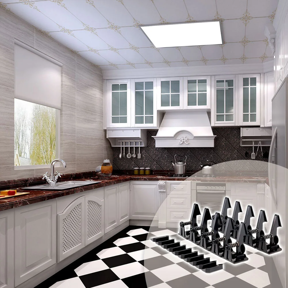 

20 пар защитных замков для шкафа, гибкий пружинный дизайн, легкое использование для взрослых, жесткий для детей, черный защитный замок для детей, защитные замки для детей