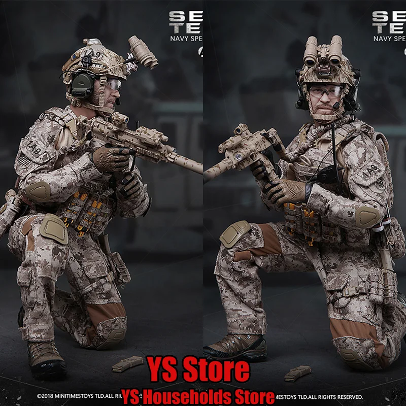 MINITIMES M012 1/6 Seal Team Navy Special Forces Kamuflażowa Figurka Akcji Męska Kolekcjonerska Figurka Wojskowa dla Fanów 12" Prezent