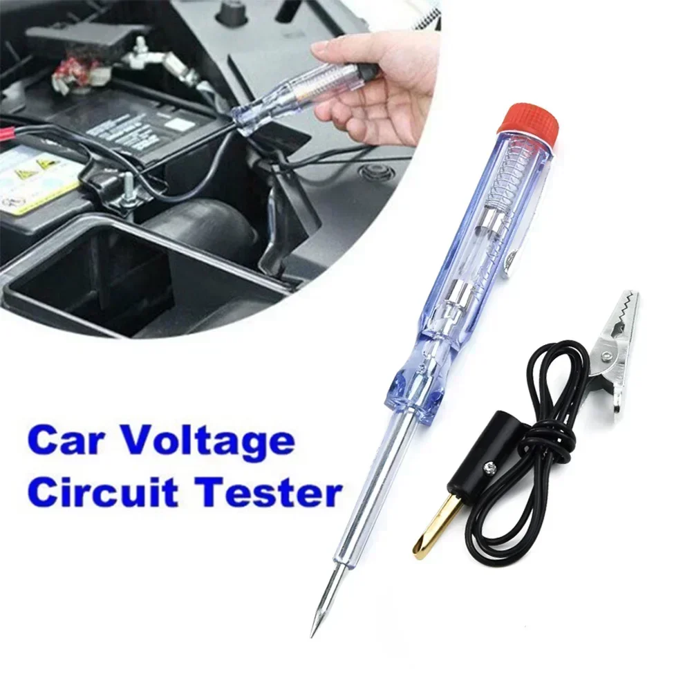 Car Voltage Circuit Tester Tools Car Diagnostic Probe Test Pen Light Bulb Electric Measuring Pen Tools DC 6V 12V 24V