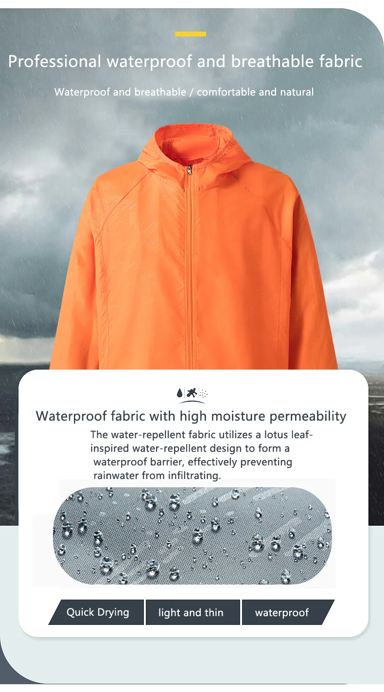 JNLN Camping Rain Jacket Men Women Waterproof Sun Protection Clothing Fishing Hunting Clothes Quick Dry Windbreaker With Pocket 10 S9e0a8dd81f484c6a864579a7b69e2866l
