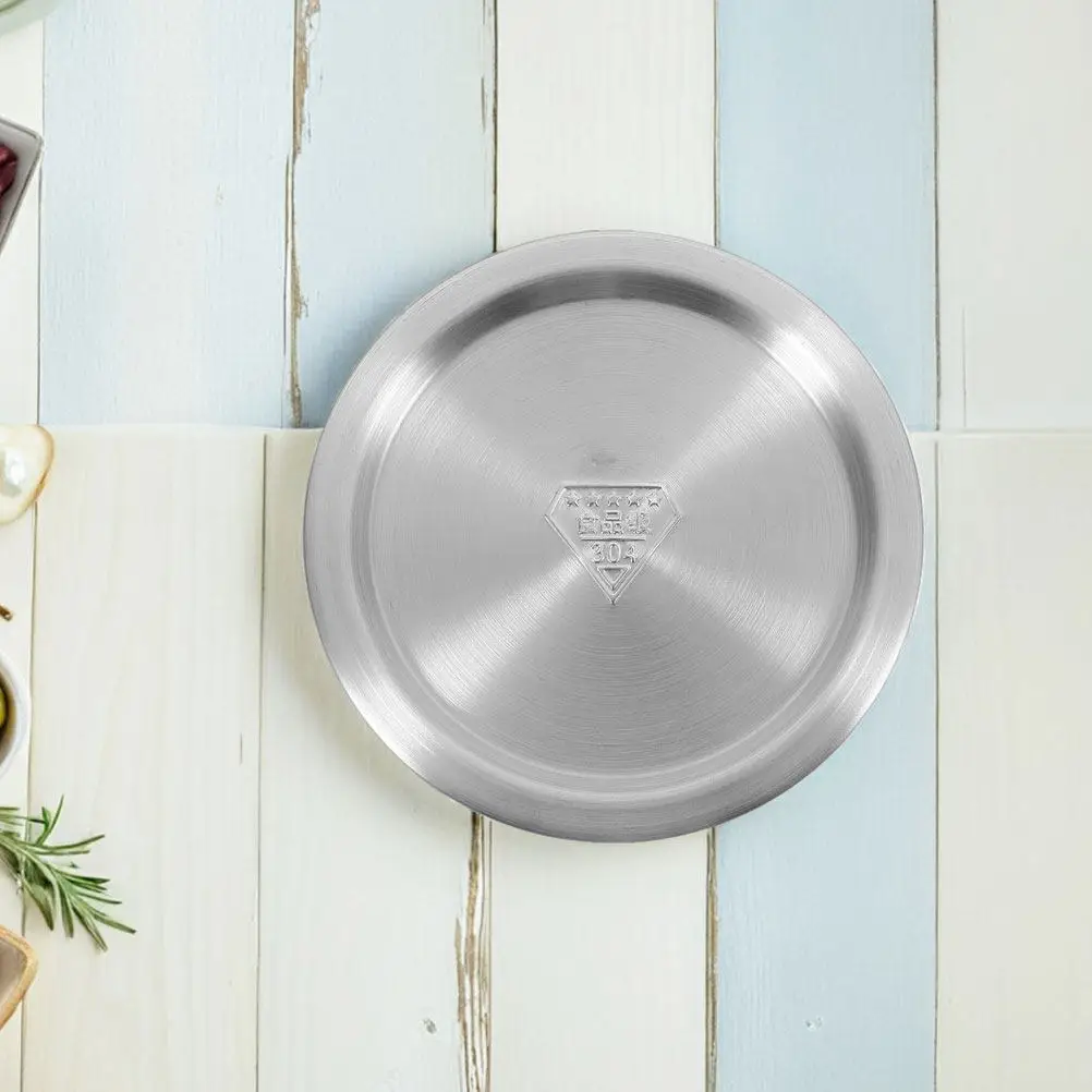 Stainless Steel Universal Cookware Lid for Pots, Pans & Woks – 13-14cm Diameter, Heat-Retaining Flat Round Lid
