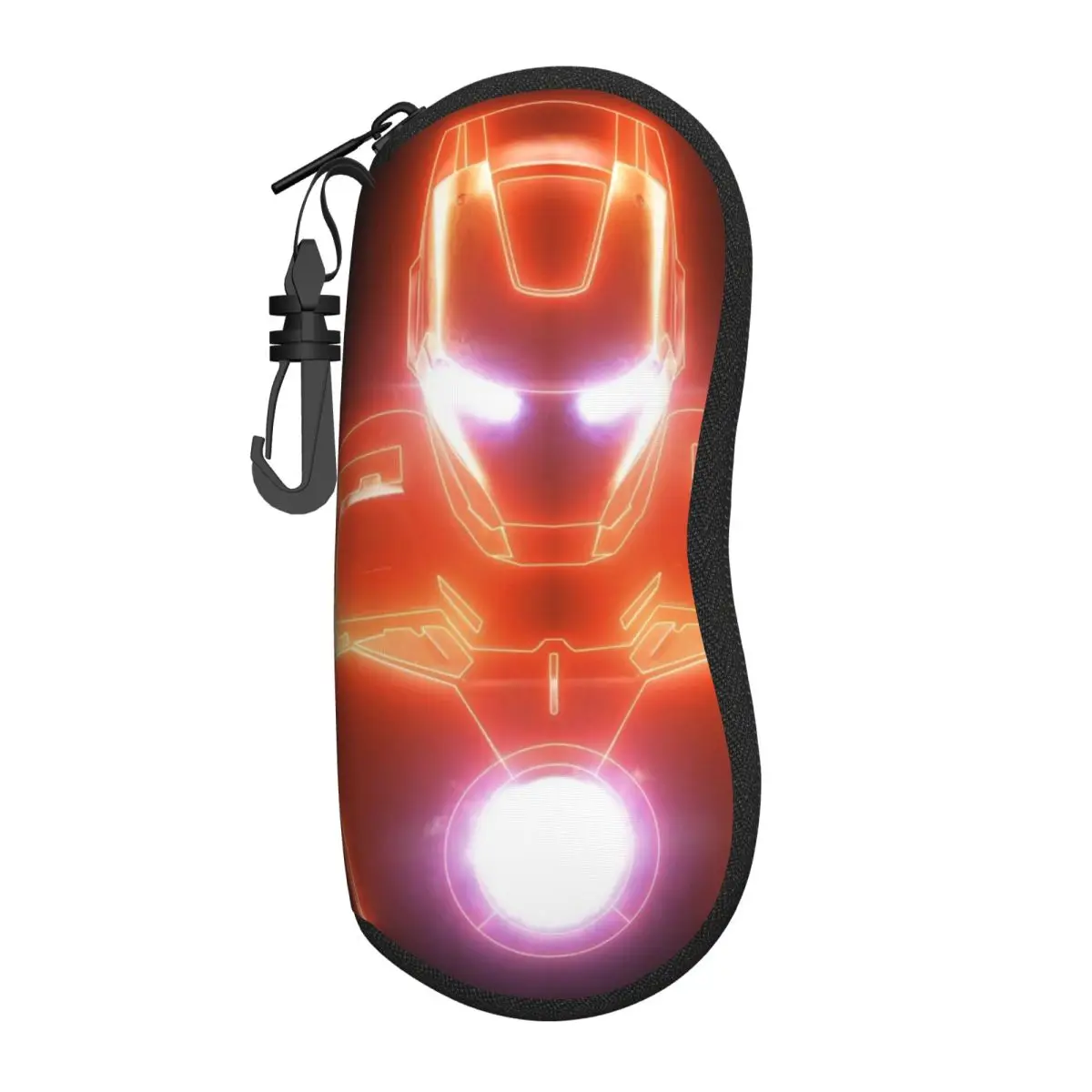 

Iron Man Lightweight Portable Glasses Pouch - Soft Shell Case with Zipper Closure for Sunglasses and Reading Glasses