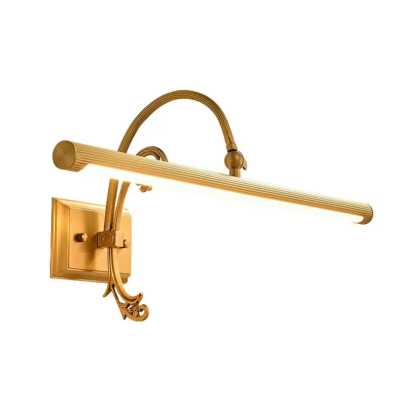 French full copper mirror headlight bathroom bathroom cabinet light bedroom makeup light rechargeable wall photo painting