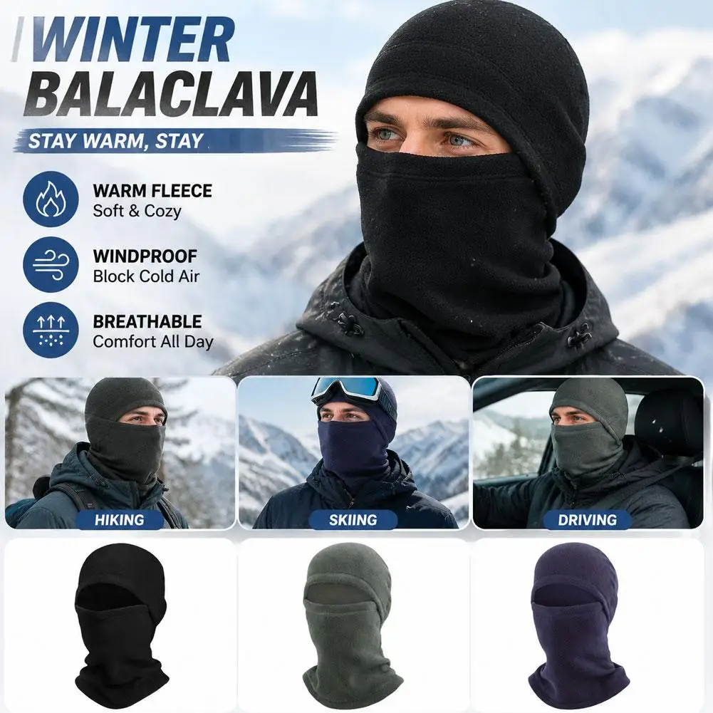 Balaclava Motorcycle Face Mask Moto Helmet Bandana Hood Ski Neck Full Face Mask Windproof Dustproof Face Shield Men's Biker Mask