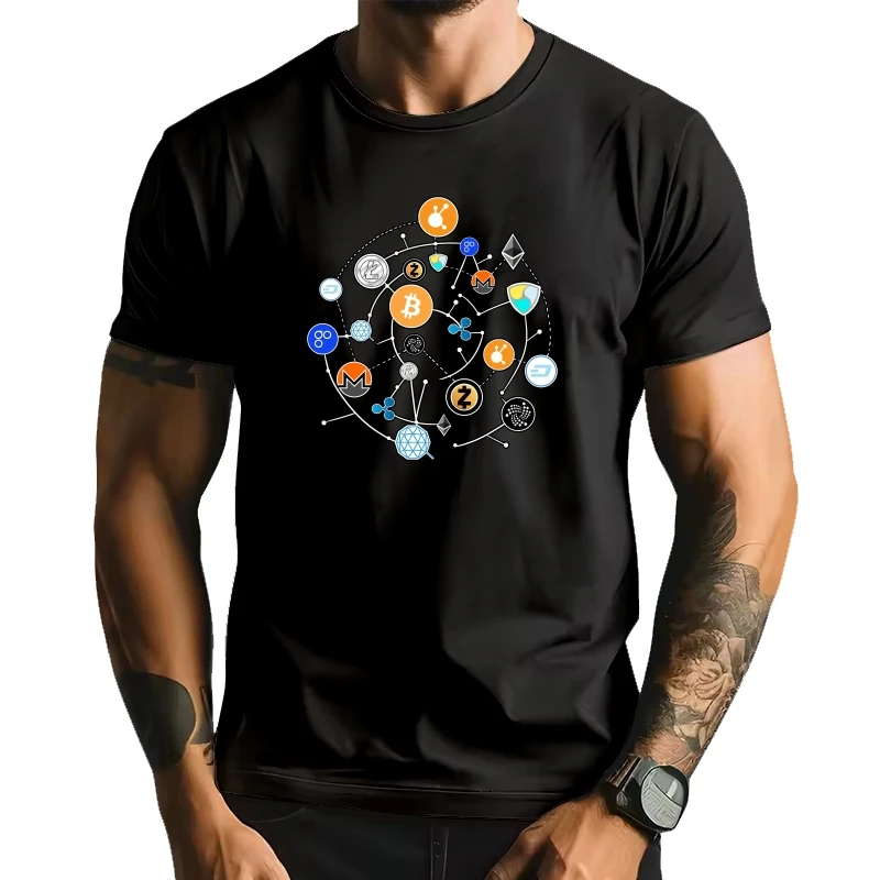 

Bitcoin BTC Crypto Currency Tee Shirt Men Cryptocurrency Pure Cotton Tee Shirt Harajuku Tops T Shirts Birthday Present Clothes