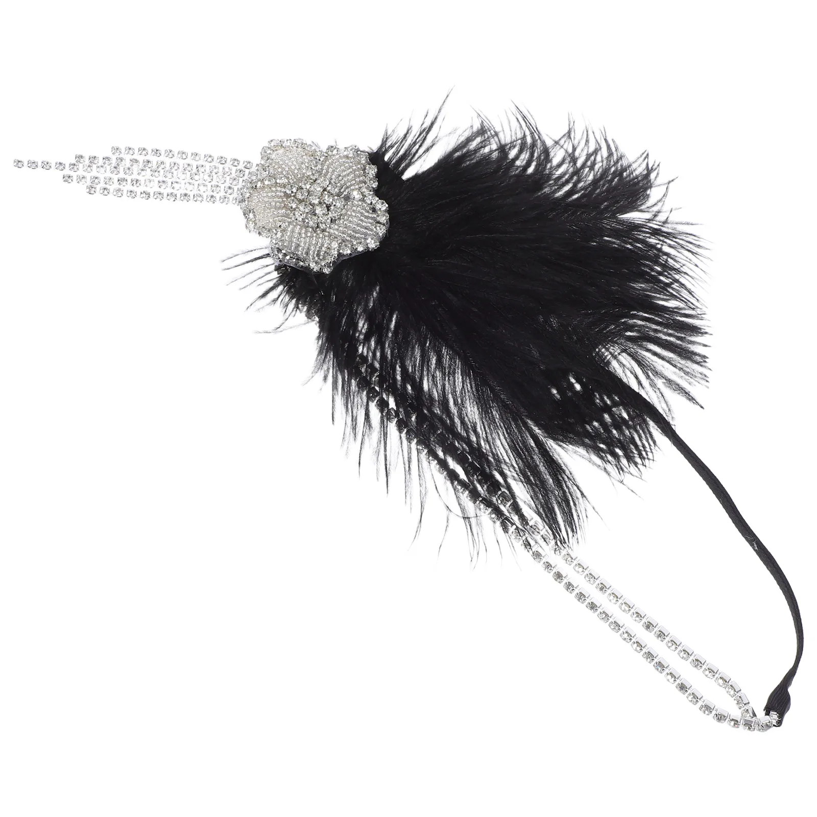

Tassel Headband Vintage Flapper Headpiece Women 1920s Accessories Glamorous Party Photography Prop Polyester