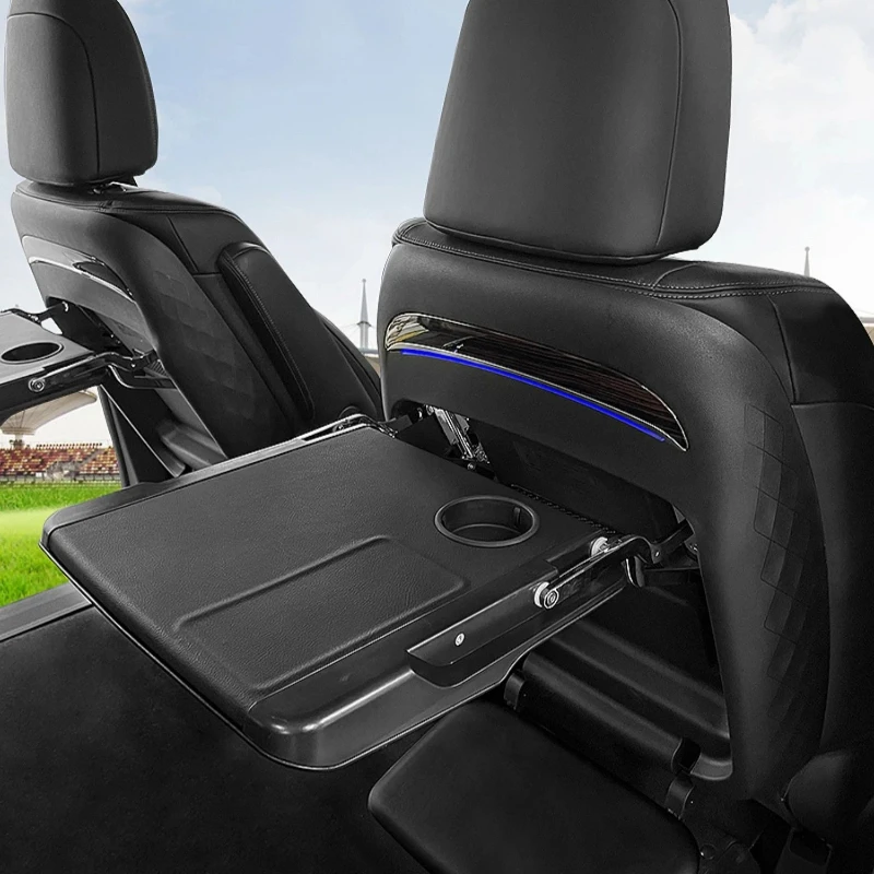 For Honda Odyssey Elysion 2015-2025 Car Seat Back Foldable Small Table with Footrest Wireless Charging Laptop Desk Accessories