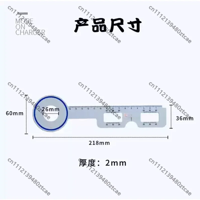 Dominant Eye Pupil Distance Ruler Optometry Tool Card Hole Ruler Binocular Distance Measuring Ruler