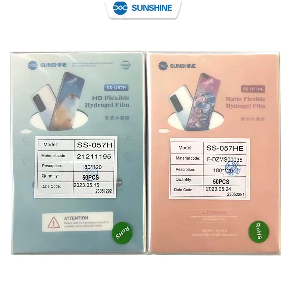 Sunshine Hydrogel Movies SS057H SS-057HE SS-057HB Anti-blue HD Matte SS-057A Cellphone Protector Movies for SS-890C Pro Plotter