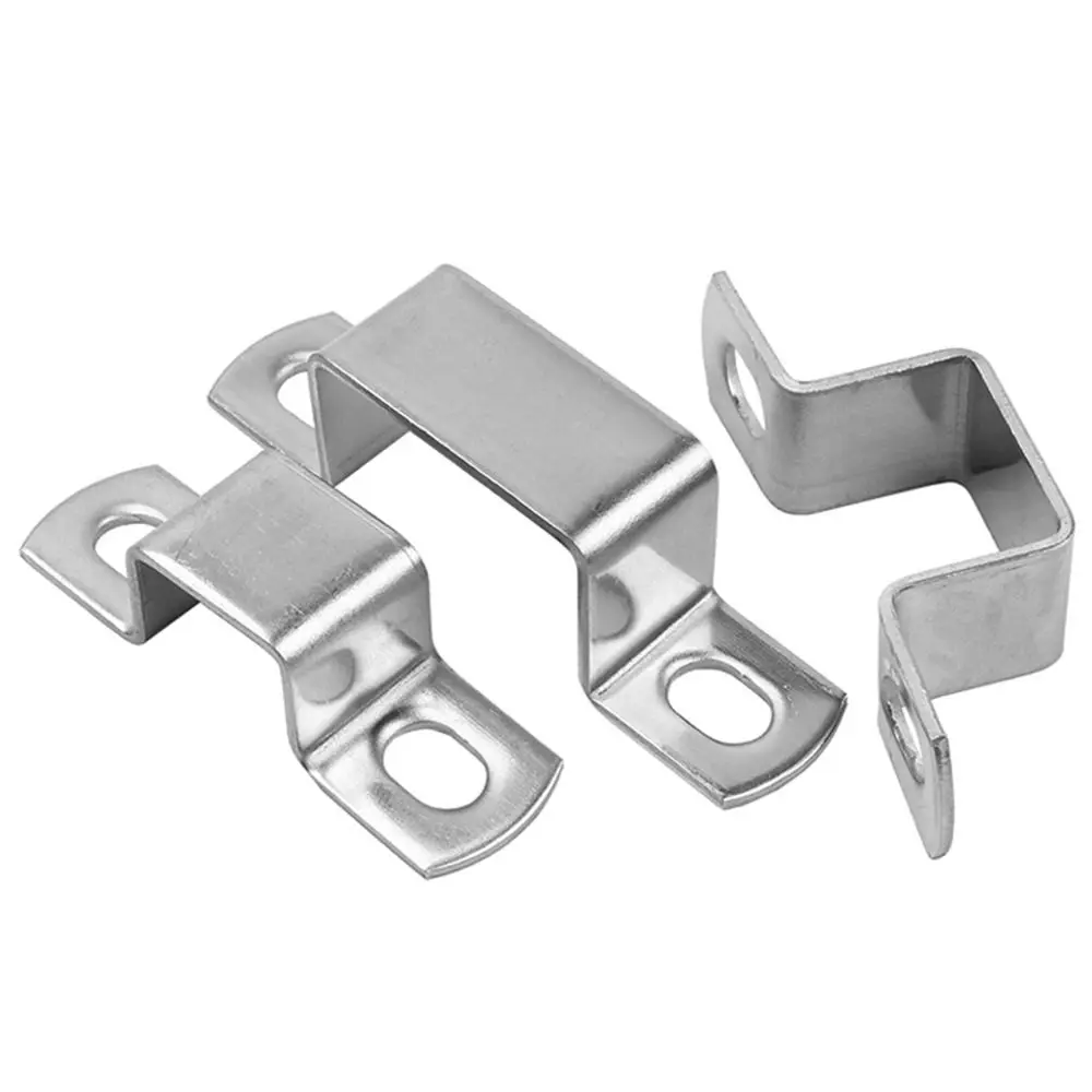 Thicken Square Hose Clamp M-shaped U-shaped Square Rectangle Throat Hoop 304 Stainless Steel Plumbing Tightening Hardware