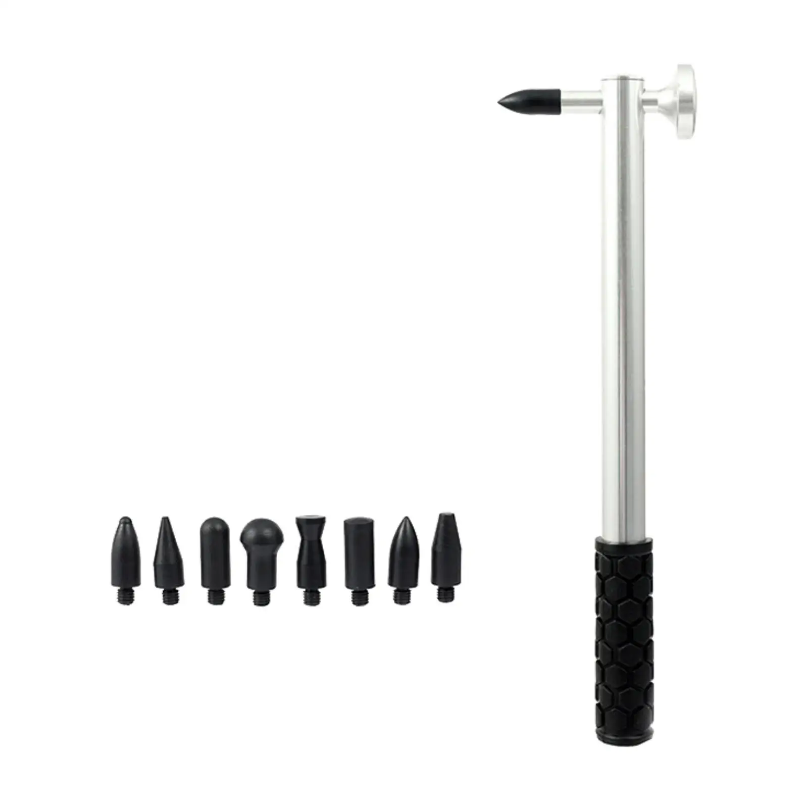 Aluminum Dent Hammer with Knock Down Head Heavy Duty Convenient Use Tap Down Tools Set for Small Dents Imperfections Garage