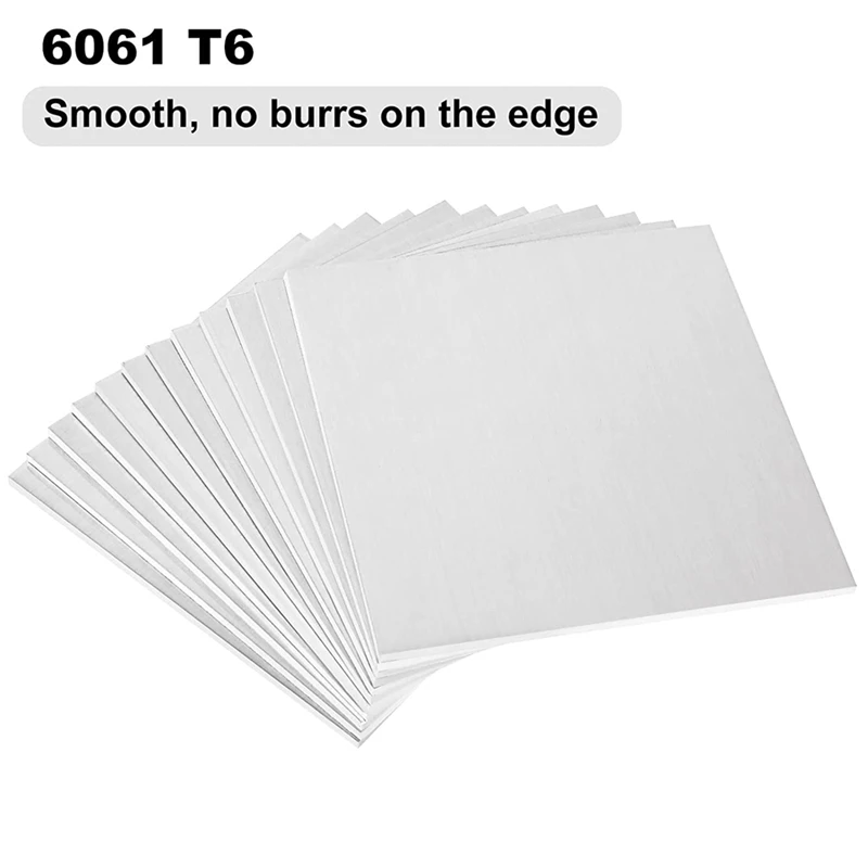 1Set 6061 T6 Aluminum Sheet Flat Plain  3Mm Aluminum Plate Weld Practice Kit For MIG TIG Stick MMA Arc Welding Practice Kit