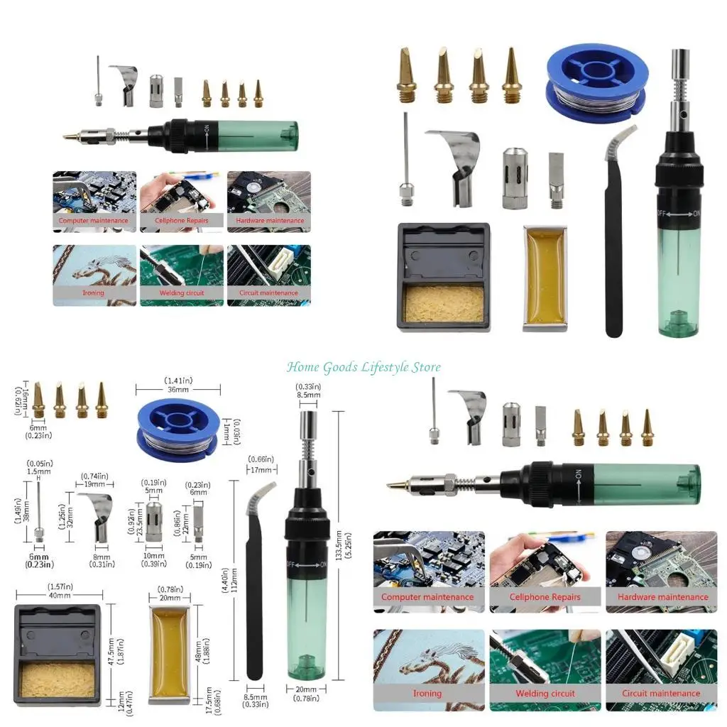 

E74E Gas Soldering Iron for Up to 35-45 Minutes of Continuous Use Heat Blower